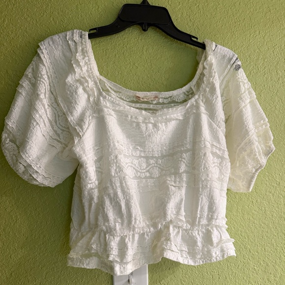 Altar'd State Tops - Altar'd State White Lace Blouse